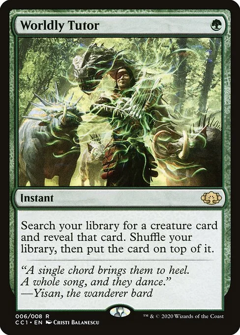 Worldly Tutor, carta Magic di tipo Instant illustrata da Cristi Balanescu