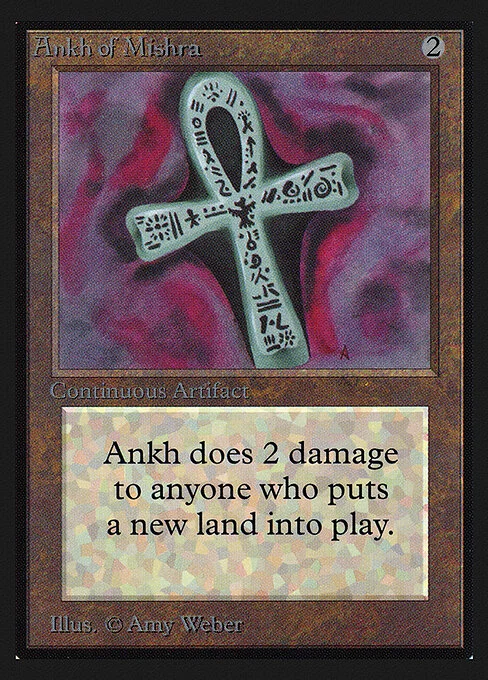 Ankh of Mishra, carta Magic di tipo Artifact illustrata da Amy Weber