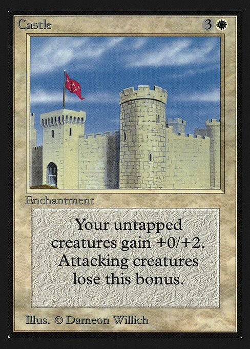 Castle, carta Magic di tipo Enchantment illustrata da Dameon Willich