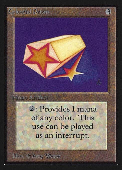 Celestial Prism, carta Magic di tipo Artifact illustrata da Amy Weber