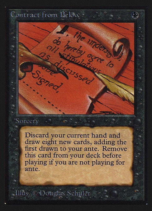 Contract from Below, carta Magic di tipo Sorcery illustrata da Douglas Shuler
