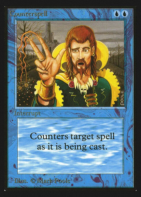 Counterspell, carta Magic di tipo Instant illustrata da Mark Poole