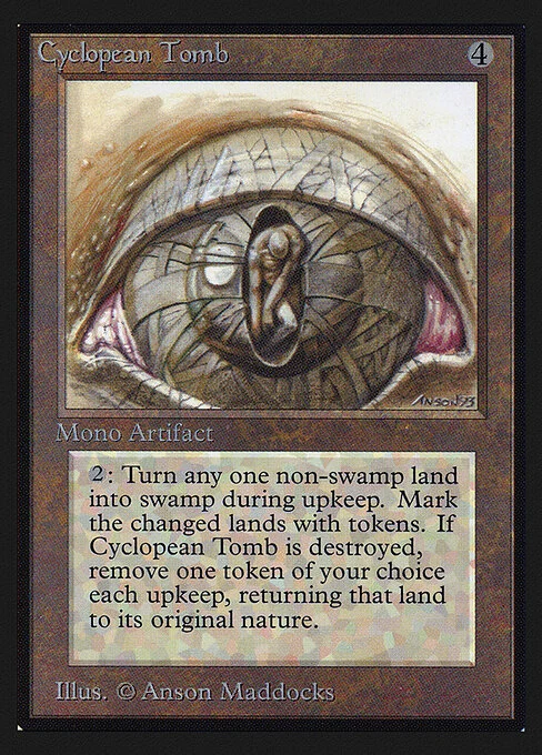 Cyclopean Tomb, carta Magic di tipo Artifact illustrata da Anson Maddocks