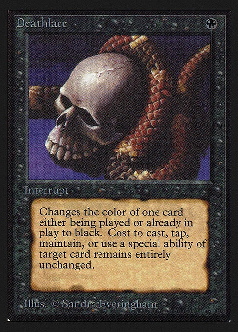 Deathlace, carta Magic di tipo Instant illustrata da Sandra Everingham
