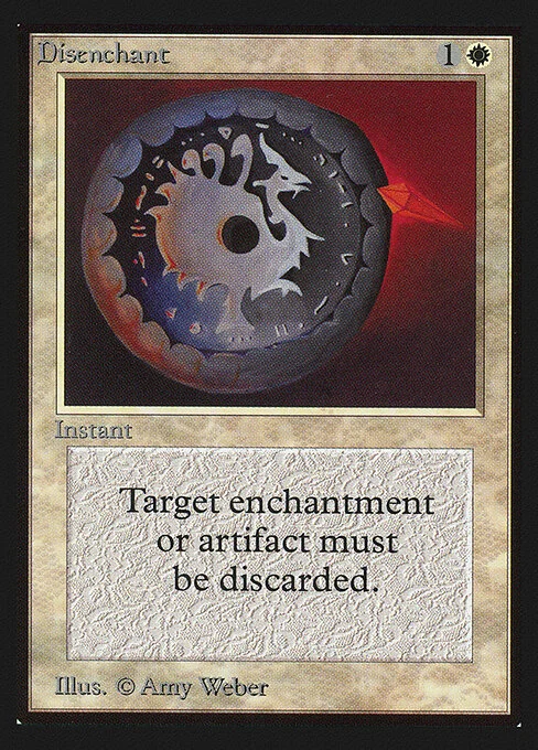 Disenchant, carta Magic di tipo Instant illustrata da Amy Weber