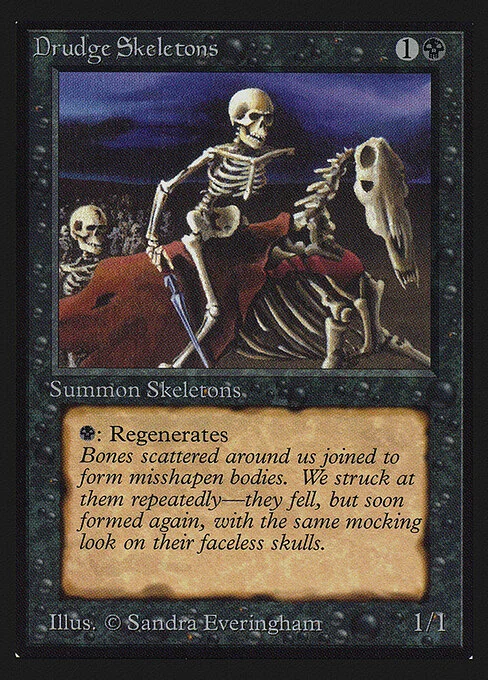 Drudge Skeletons, carta Magic di tipo Creature — Skeleton illustrata da Sandra Everingham