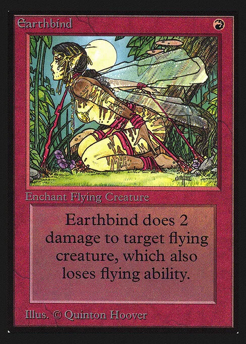 Earthbind, carta Magic di tipo Enchantment — Aura illustrata da Quinton Hoover