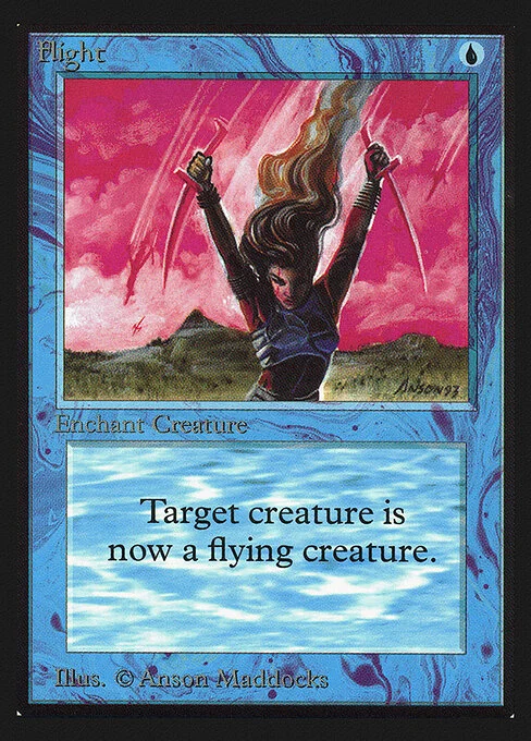 Flight, carta Magic di tipo Enchantment — Aura illustrata da Anson Maddocks