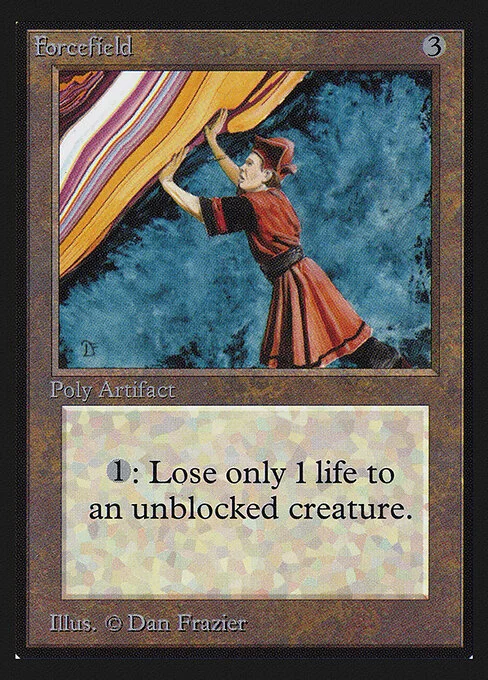 Forcefield, carta Magic di tipo Artifact illustrata da Dan Frazier
