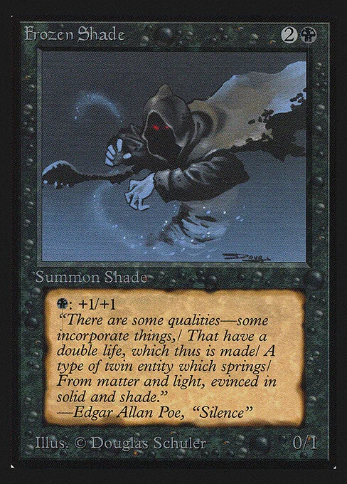 Frozen Shade, carta Magic di tipo Creature — Shade illustrata da Douglas Shuler