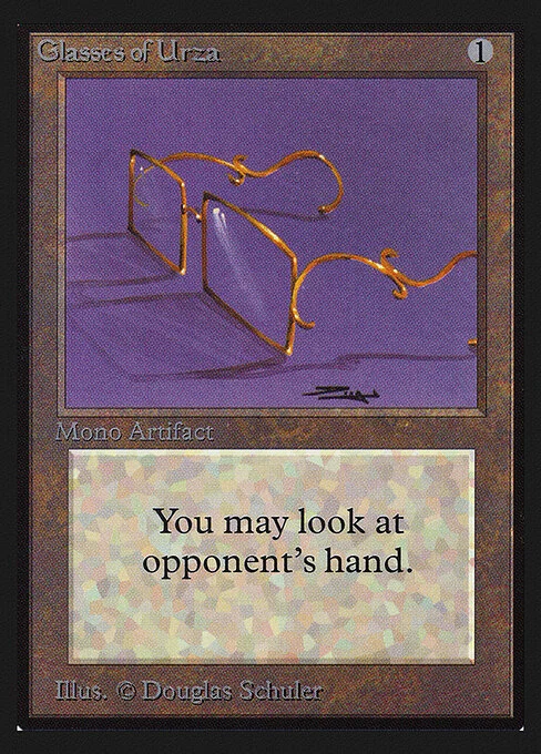 Glasses of Urza, carta Magic di tipo Artifact illustrata da Douglas Shuler