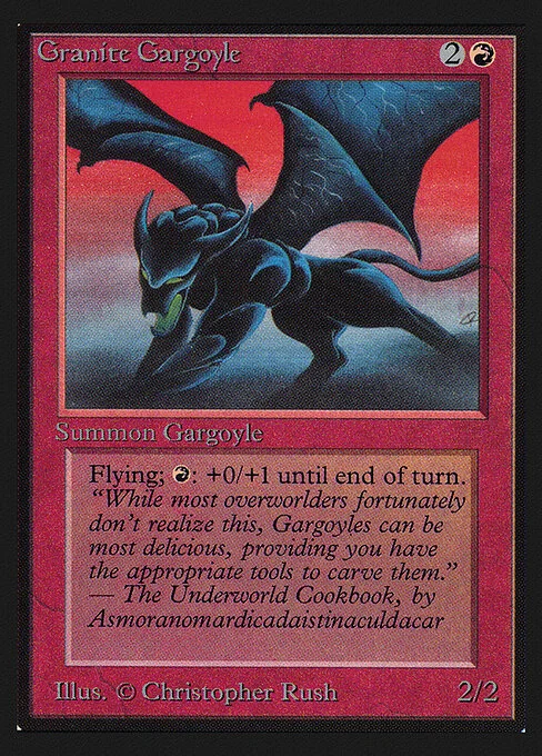 Granite Gargoyle, carta Magic di tipo Creature — Gargoyle illustrata da Christopher Rush