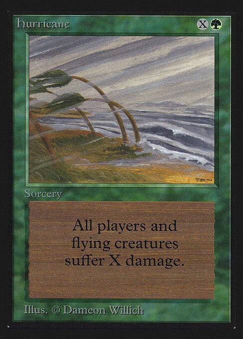 Hurricane, carta Magic di tipo Sorcery illustrata da Dameon Willich