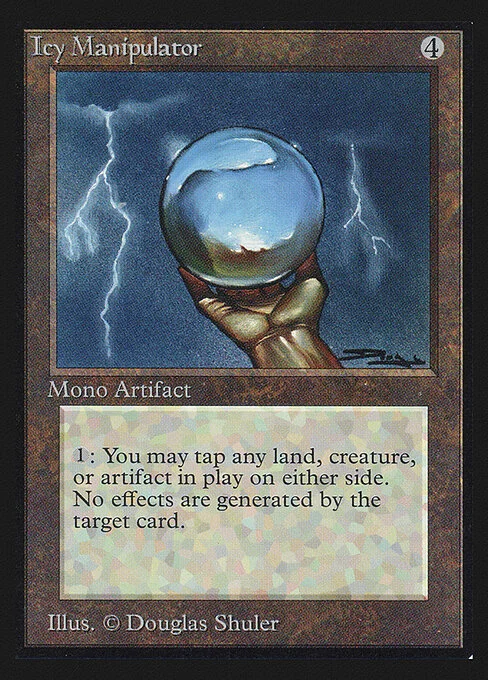 Icy Manipulator, carta Magic di tipo Artifact illustrata da Douglas Shuler