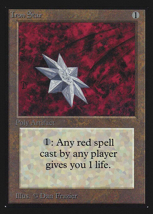 Iron Star, carta Magic di tipo Artifact illustrata da Dan Frazier