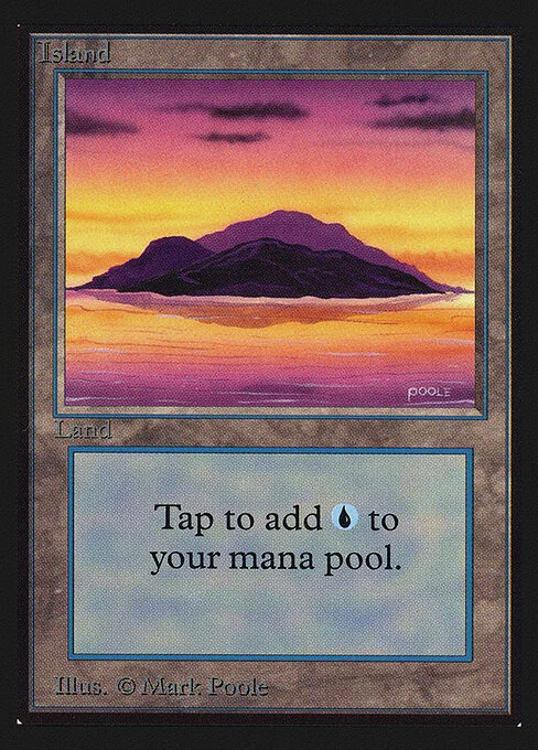 Island, carta Magic di tipo Basic Land — Island illustrata da Mark Poole