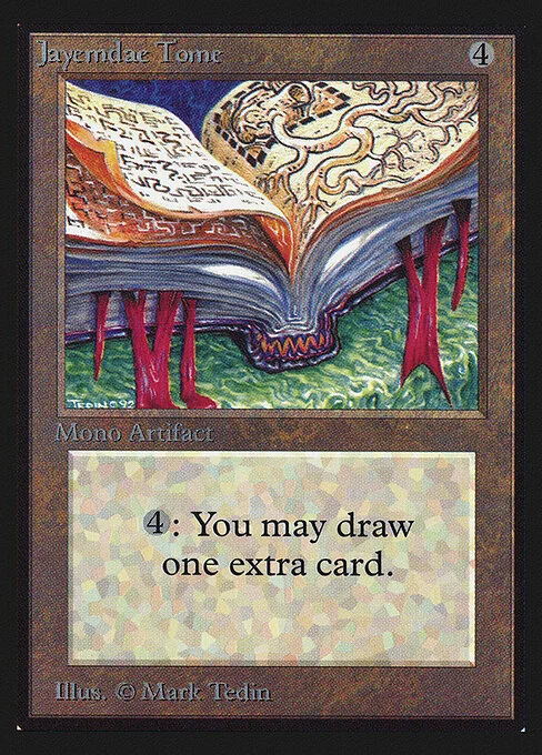 Jayemdae Tome, carta Magic di tipo Artifact — Book illustrata da Mark Tedin