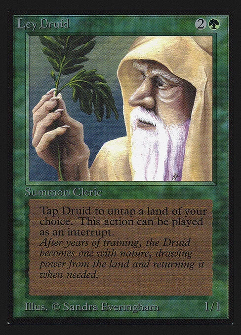 Ley Druid, carta Magic di tipo Creature — Human Druid illustrata da Sandra Everingham