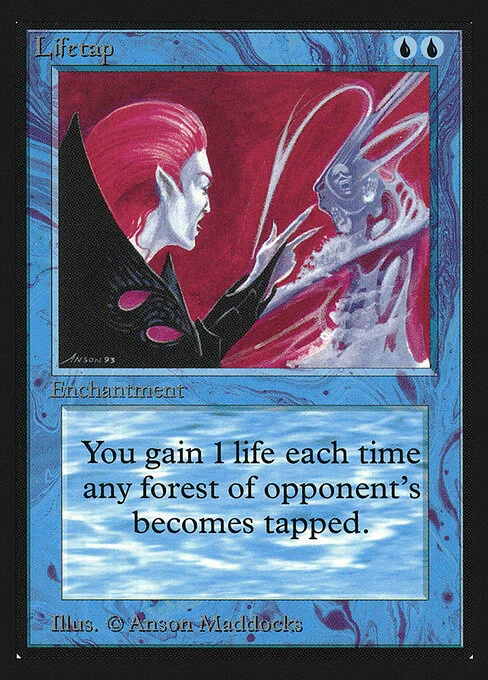 Lifetap, carta Magic di tipo Enchantment illustrata da Anson Maddocks