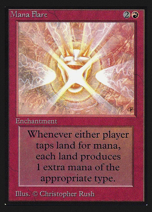 Mana Flare, carta Magic di tipo Enchantment illustrata da Christopher Rush