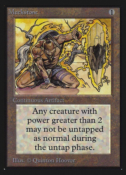 Meekstone, carta Magic di tipo Artifact illustrata da Quinton Hoover