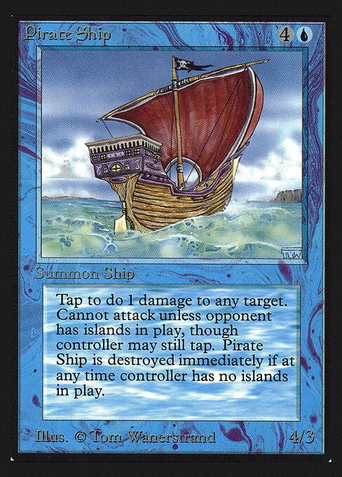 Pirate Ship, carta Magic di tipo Creature — Human Pirate illustrata da Tom Wänerstrand