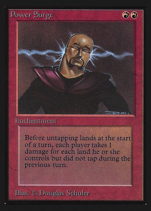 Power Surge, carta Magic di tipo Enchantment illustrata da Douglas Shuler