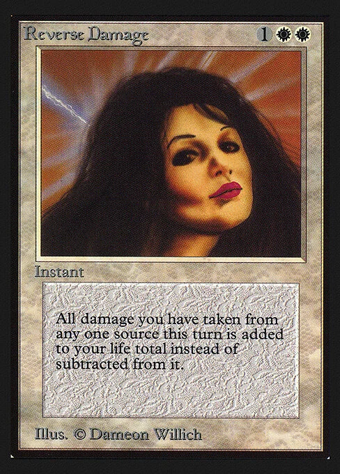 Reverse Damage, carta Magic di tipo Instant illustrata da Dameon Willich
