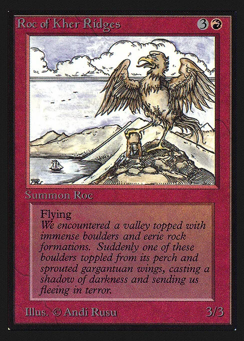 Roc of Kher Ridges, carta Magic di tipo Creature — Bird illustrata da Andi Rusu