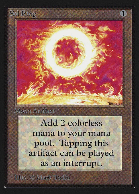 Sol Ring, carta Magic di tipo Artifact illustrata da Mark Tedin