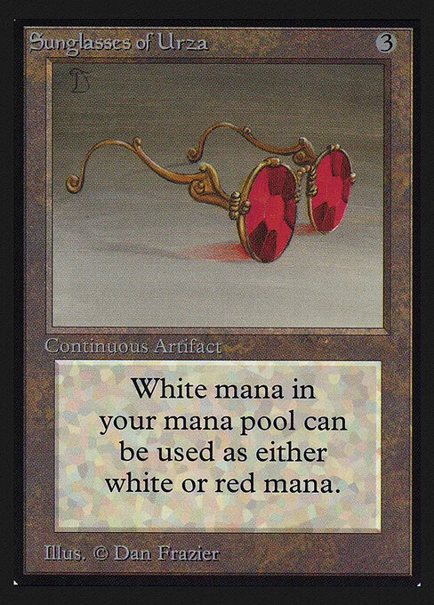 Sunglasses of Urza, carta Magic di tipo Artifact illustrata da Dan Frazier