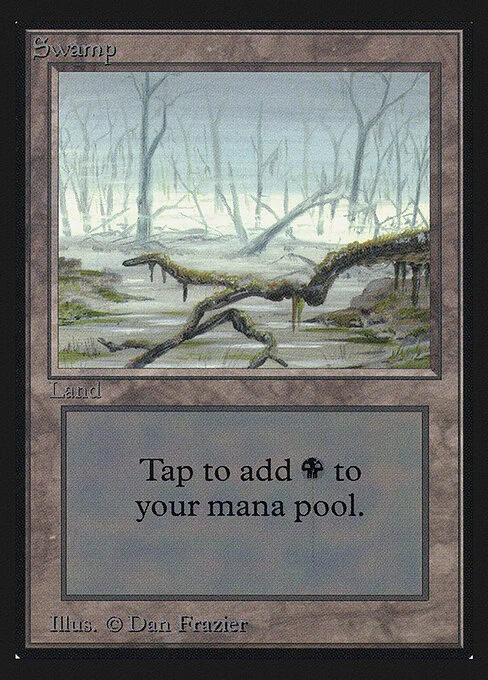 Swamp, carta Magic di tipo Basic Land — Swamp illustrata da Dan Frazier