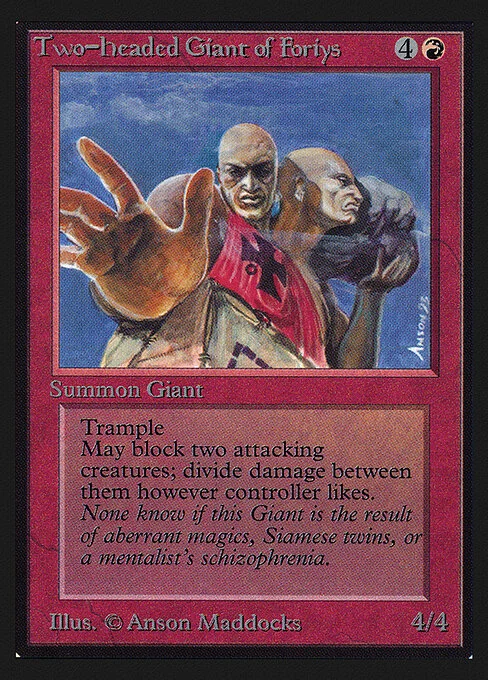 Two-Headed Giant of Foriys, carta Magic di tipo Creature — Giant illustrata da Anson Maddocks