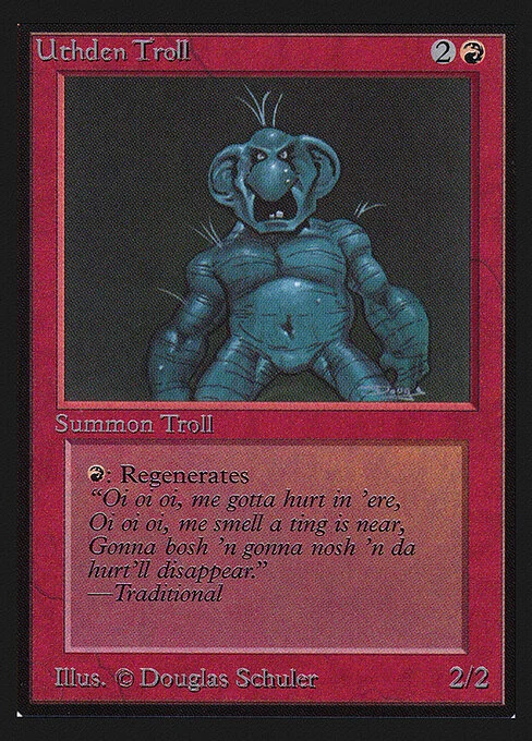 Uthden Troll, carta Magic di tipo Creature — Troll illustrata da Douglas Shuler