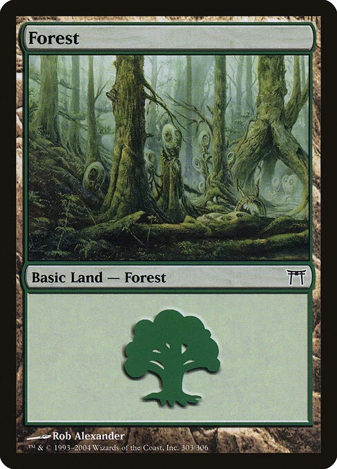 Forest, carta Magic di tipo Basic Land — Forest illustrata da Rob Alexander