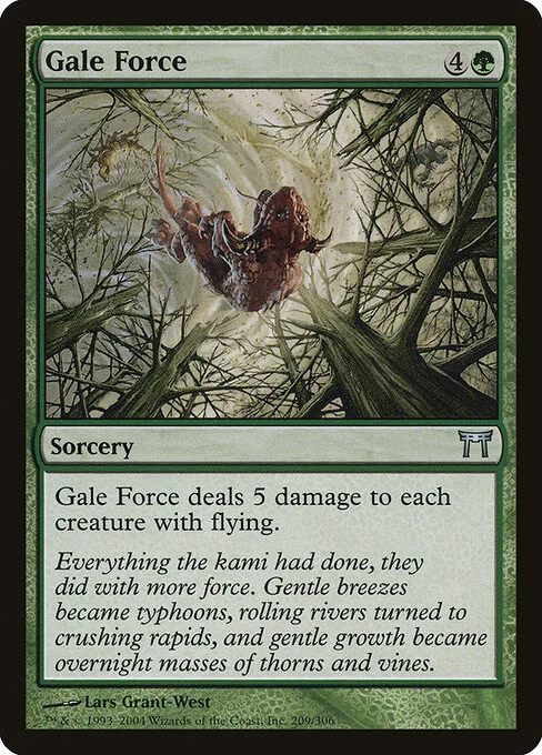 Gale Force, carta Magic di tipo Sorcery illustrata da Lars Grant-West