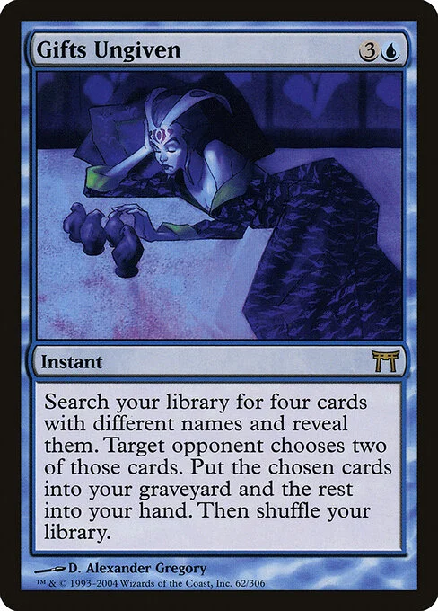 Gifts Ungiven, carta Magic di tipo Instant illustrata da D. Alexander Gregory