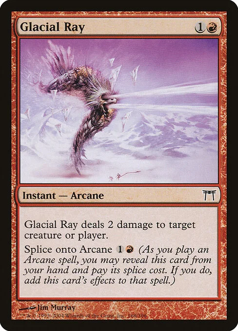 Glacial Ray, carta Magic di tipo Instant — Arcane illustrata da Jim Murray