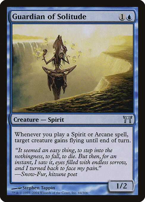 Guardian of Solitude, carta Magic di tipo Creature — Spirit illustrata da Stephen Tappin