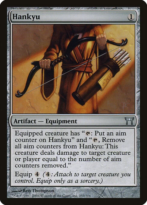 Hankyu, carta Magic di tipo Artifact — Equipment illustrata da Ben Thompson
