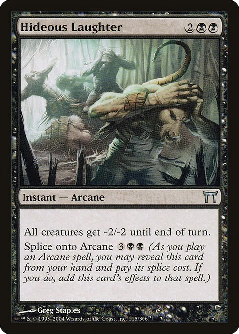 Hideous Laughter, carta Magic di tipo Instant — Arcane illustrata da Greg Staples