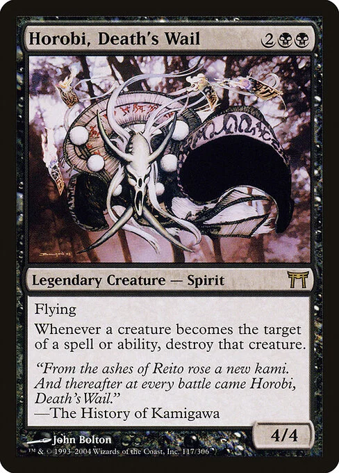 Horobi, Death's Wail, carta Magic di tipo Legendary Creature — Spirit illustrata da John Bolton