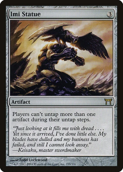Imi Statue, carta Magic di tipo Artifact illustrata da Todd Lockwood