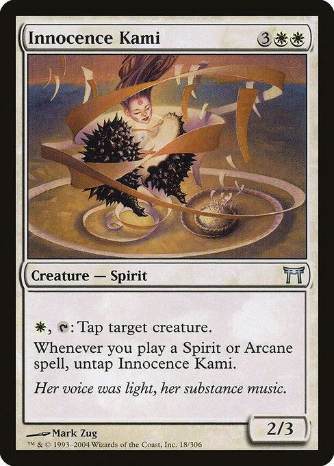 Innocence Kami, carta Magic di tipo Creature — Spirit illustrata da Mark Zug