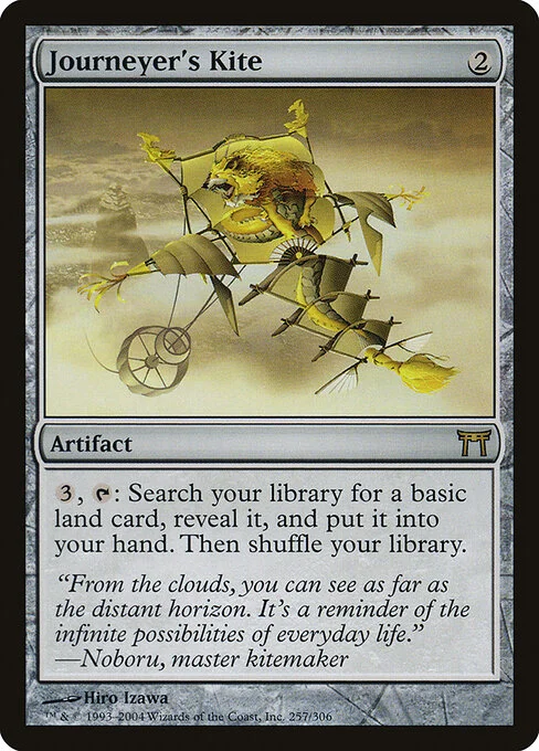 Journeyer's Kite, carta Magic di tipo Artifact illustrata da Hiro Izawa