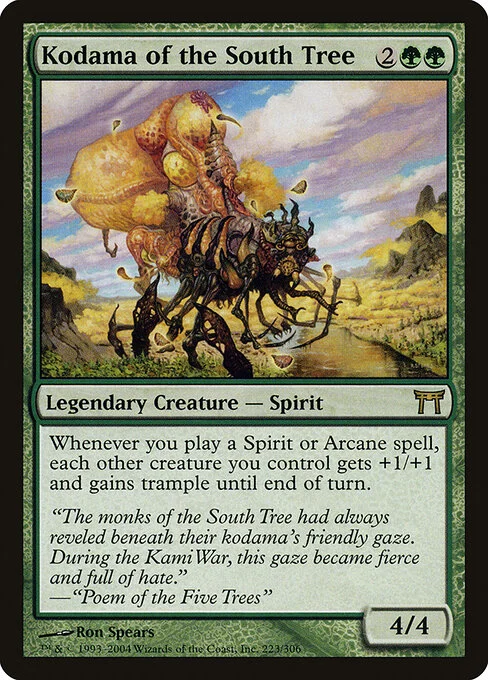 Kodama of the South Tree, carta Magic di tipo Legendary Creature — Spirit illustrata da Ron Spears