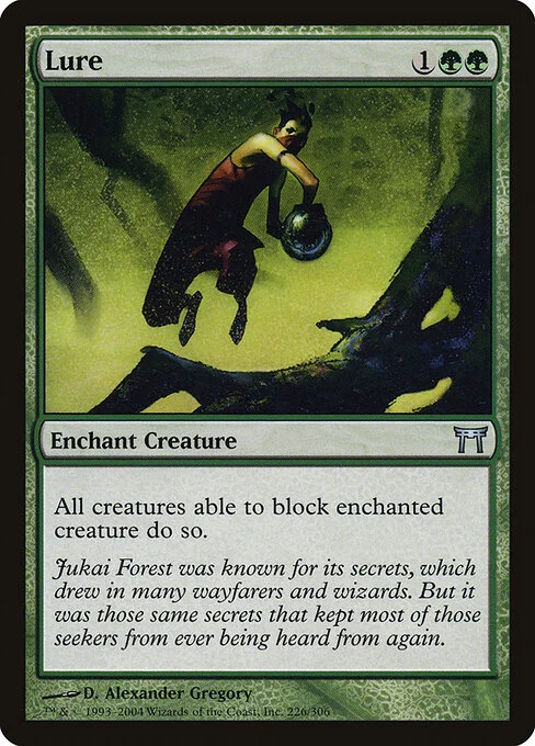 Lure, carta Magic di tipo Enchantment — Aura illustrata da D. Alexander Gregory
