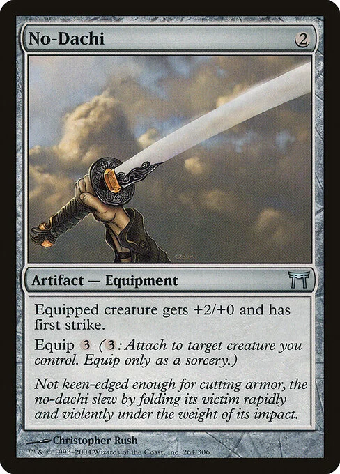 No-Dachi, carta Magic di tipo Artifact — Equipment illustrata da Christopher Rush