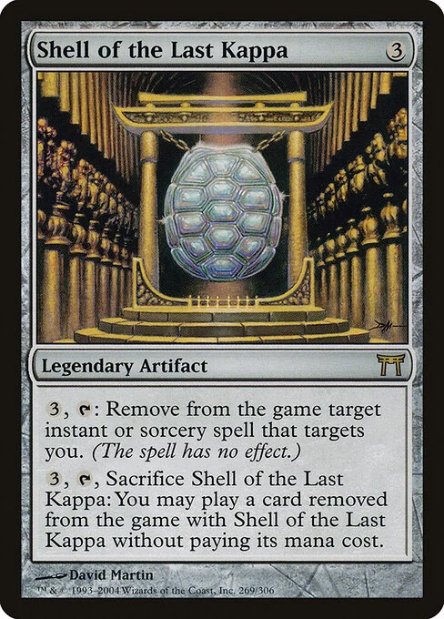 Shell of the Last Kappa, carta Magic di tipo Legendary Artifact illustrata da David Martin