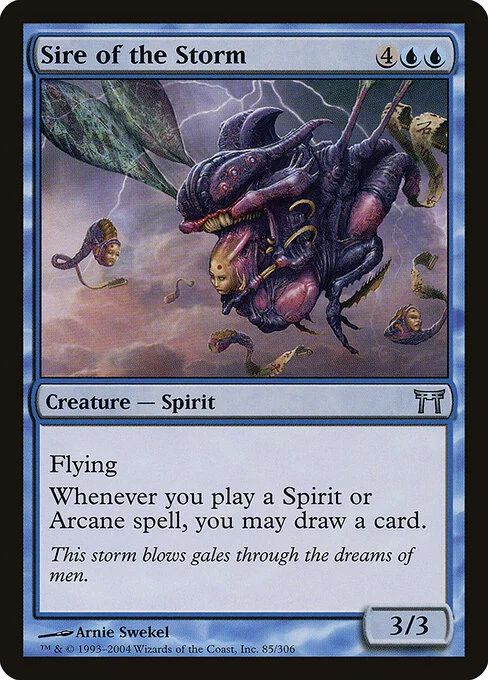 Sire of the Storm, carta Magic di tipo Creature — Spirit illustrata da Arnie Swekel